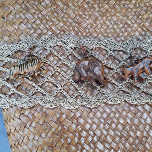 Cappelli Straworld Bag with Wooden Safari Charms - Picture 9 of 14